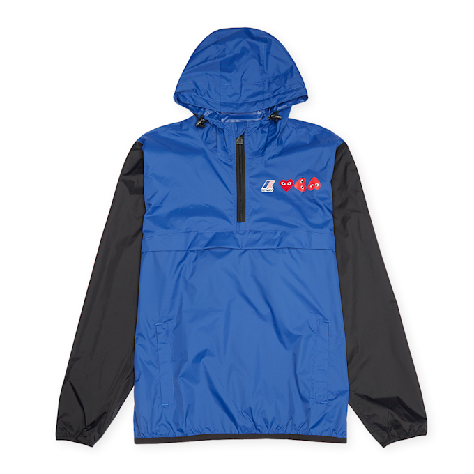 Comme des Garcons Play K-Way Half Zip Jacket blauw 80937 1