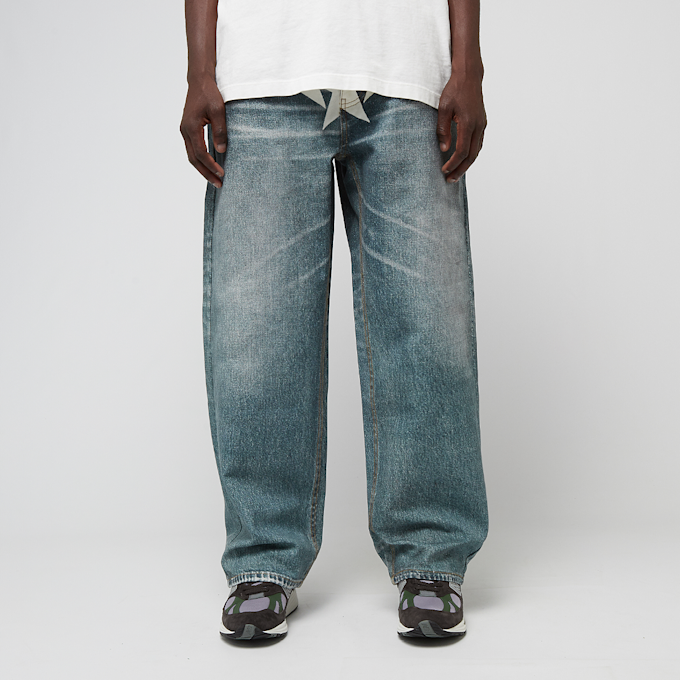 A Bathing Ape Fake Print Sta Loose Fit Denim Pants blue 89836 2